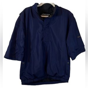 FootJoy DryJoys Men’s Jacket Size Medium  Blue Golf Windbreaker short sleeve